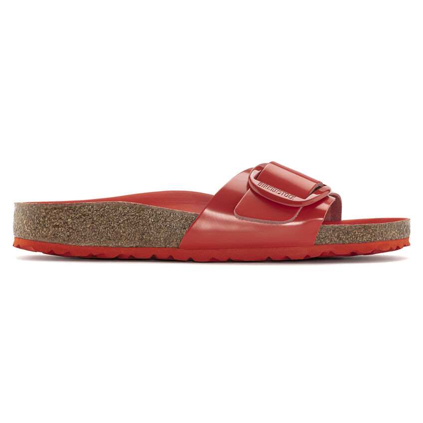 Birkenstock MADRID BIG BUCKLE NATURAL LEATHER PATENT